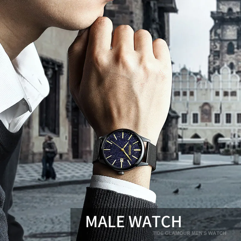 2019 Men Wrist Watches Quartz Top Luxury Brand Man Watches Clock Fashion Starry sky Business Male Watches Men Relogio Masculino