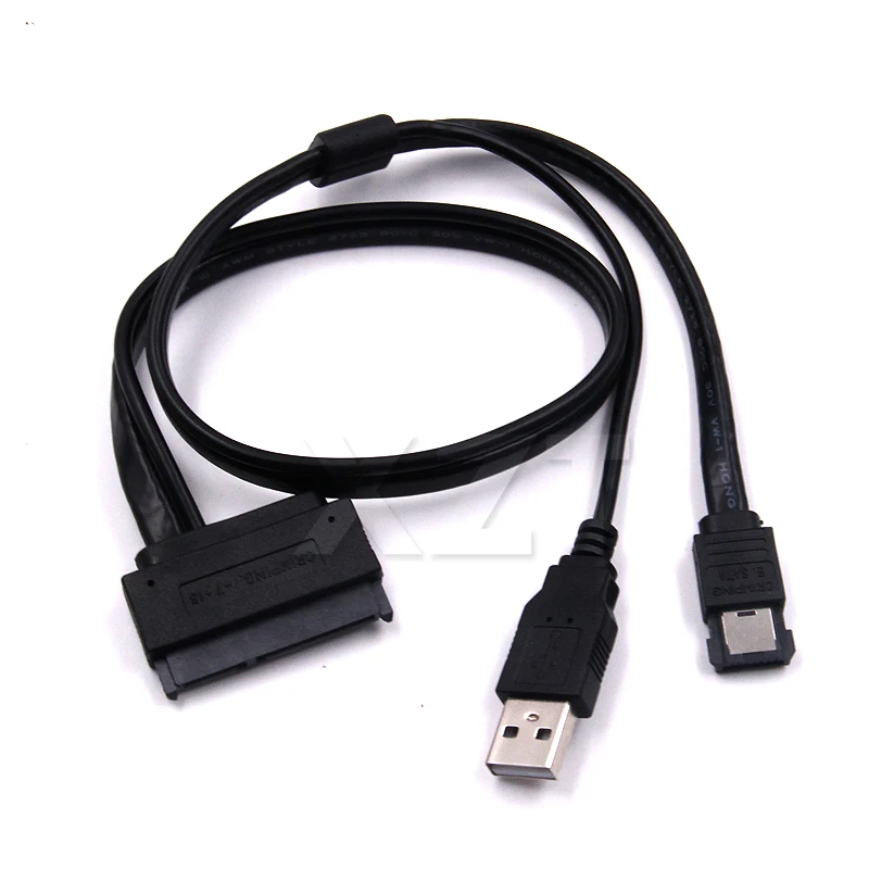 2 in 1 Hard Disk Drive SATA 22Pin to eSATA Data USB Powered Cable Adapter 50cm Use for HDD 2.5" Driver Laptop Converter
2 in 1 Hard Disk Drive SATA 22Pin to eSATA Data USB Powered Cable Adapter 50cm Use for HDD 2.5" Driver Laptop Converter