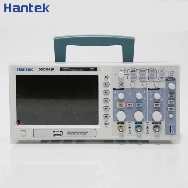 Цифровой Осциллограф 2 в 1 Hantek DSO5072P, ручной 2-канальный 70 МГц, USB 1 Гвыб/с
Цифровой Осциллограф 2 в 1 Hantek DSO5072P, ручной 2-канальный 70 МГц, USB 1 Гвыб/с
