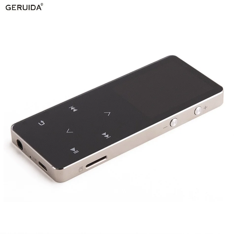 GERUIDA 2020 Bluetooth MP4 плеер сенсорный полностью металлический Hi Fi Walkman Поддержка видео