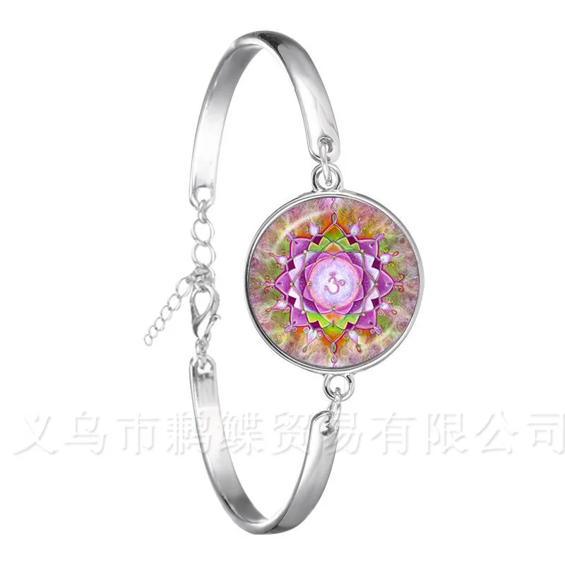 2018 Classic Lotus Mandala Jewelry Bracelet Nail Henna Om Symbol Zen Buddhism Retro Handmade Yoga Gift For Women Girls | Украшения и