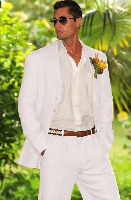 2018 New White Linen Men Suit Beach Groom Slim Fit 2 Piece Tuxedo Custom Prom Wedding Suits Blazer Terno Masuclino Jacket+Pant
2018 New White Linen Men Suit Beach Groom Slim Fit 2 Piece Tuxedo Custom Prom Wedding Suits Blazer Terno Masuclino Jacket+Pant