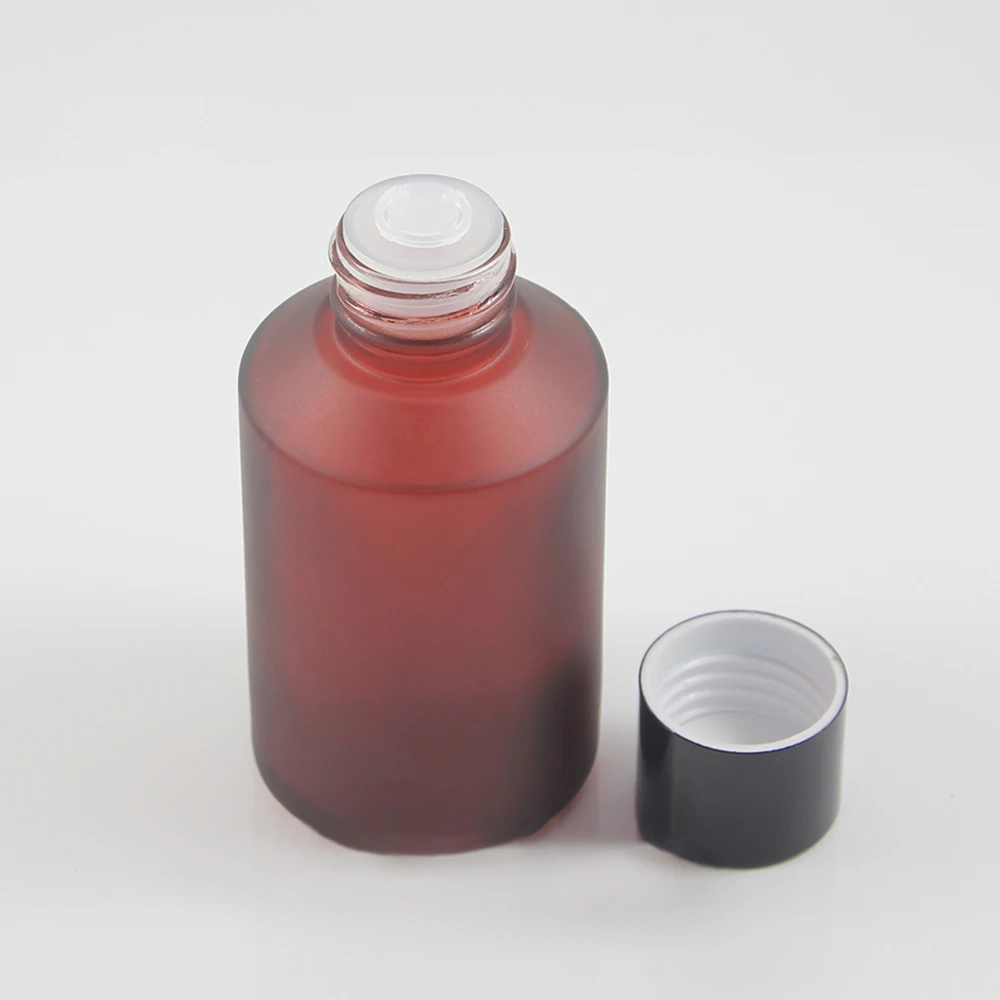 50pcs 125ml round rose red frosted lotion bottle with black screw cap , 125ml glass amber cosmetic packaging for liquid cream
50pcs 125ml round rose red frosted lotion bottle with black screw cap , 125ml glass amber cosmetic packaging for liquid cream
