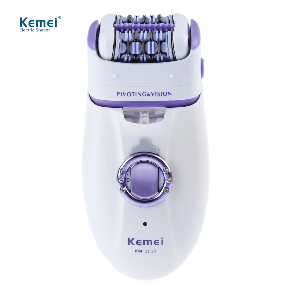 Kemei KM2668 2 in 1 Women Hair Remover Electric Hair Trimmer For Armpit Bikini Leg Lady Removal Epilator Female Body Care Shaver
Kemei KM2668 2 in 1 Women Hair Remover Electric Hair Trimmer For Armpit Bikini Leg Lady Removal Epilator Female Body Care Shaver