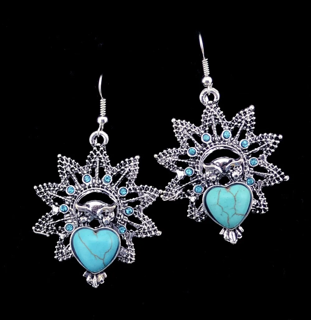 New Bohemian Style Vintage Punk Stone Heart Big Flower Dangle Earrings for Charm Women Jewelry Earring Accessories
New Bohemian Style Vintage Punk Stone Heart Big Flower Dangle Earrings for Charm Women Jewelry Earring Accessories