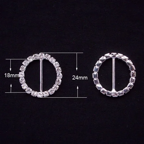 (S0004)10pcs/lot, 18mm inner bar ,outer size:24mm ,round ribbon slider, all crystals 
(S0004)10pcs/lot, 18mm inner bar ,outer size:24mm ,round ribbon slider, all crystals