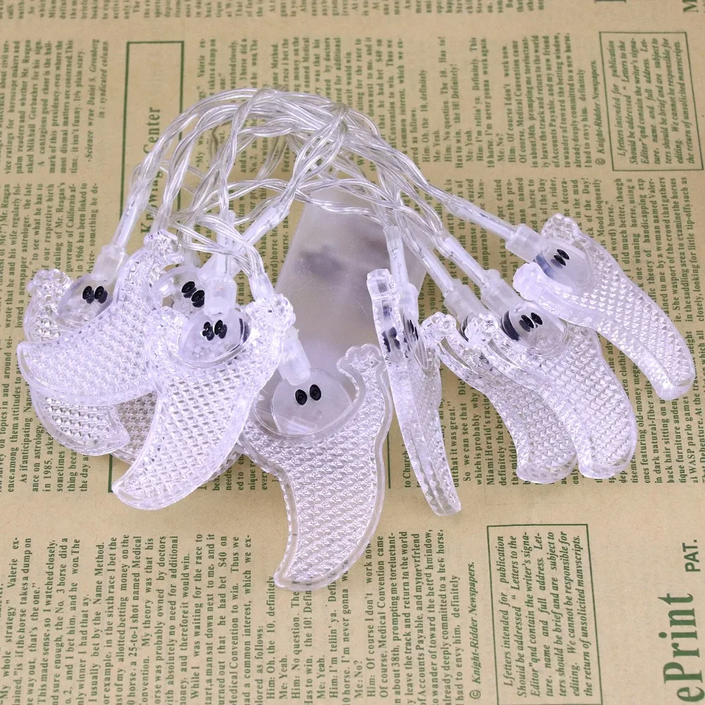 Lights Halloween Scary Ghost Shaped LED String Light Holiday Decoration Fairy Garland For Festival Party Props Supplies JQ
Lights Halloween Scary Ghost Shaped LED String Light Holiday Decoration Fairy Garland For Festival Party Props Supplies JQ