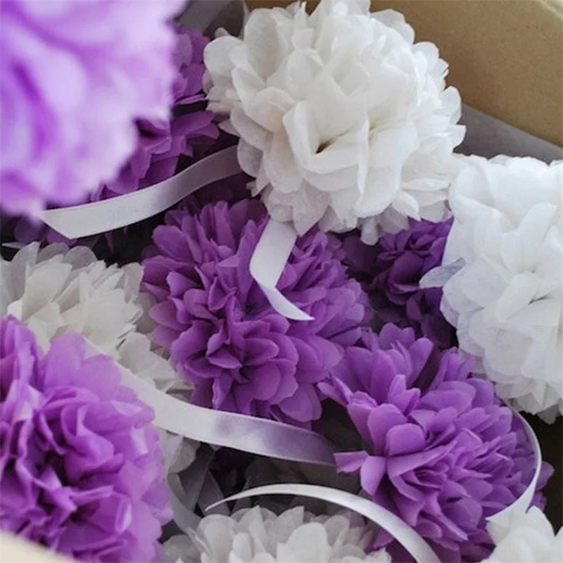 Hot sale 25cm 10PC Pompon Tissue Paper Pom Poms Flower Kissing Balls Home Decoration Festive Party Supplies Wedding Favors balls
Hot sale 25cm 10PC Pompon Tissue Paper Pom Poms Flower Kissing Balls Home Decoration Festive Party Supplies Wedding Favors balls