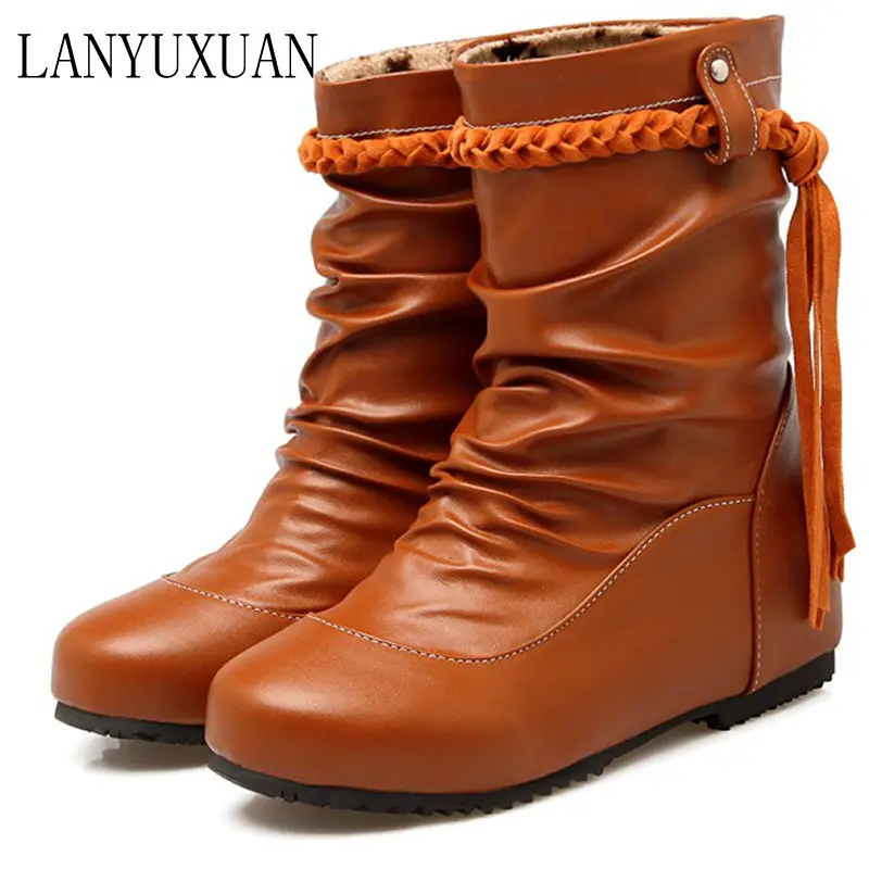 2017 Big size 30-52 Botas Mujer Winter Boots New Round Toe Buckle Boots For Women Sexy Ankle Fashion Winter Shoes Casual 504
2017 Big size 30-52 Botas Mujer Winter Boots New Round Toe Buckle Boots For Women Sexy Ankle Fashion Winter Shoes Casual 504