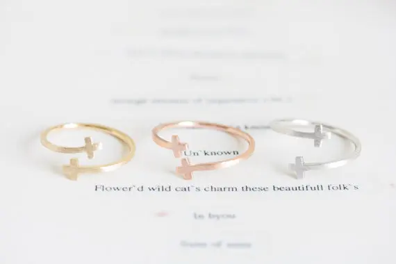 Fashion opening can be fine tuned double cross ring jewelry for Men's and women's ring Wholesale 30Psc/Lot 
Fashion opening can be fine tuned double cross ring jewelry for Men's and women's ring Wholesale 30Psc/Lot