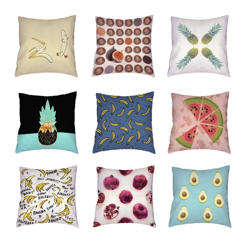 Tropical Fruit Pineapple White Throw Pillow Cases Banana Geometric Home Decor Seat Polyester Peach Skin Watermelon Cushion Cover
Tropical Fruit Pineapple White Throw Pillow Cases Banana Geometric Home Decor Seat Polyester Peach Skin Watermelon Cushion Cover