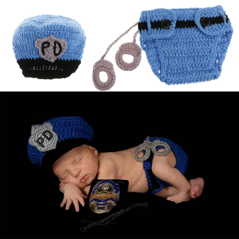 Newborn Police Design Photography Props Infant Toddler Costume Outfit Crochet 03KD
Newborn Police Design Photography Props Infant Toddler Costume Outfit Crochet 03KD