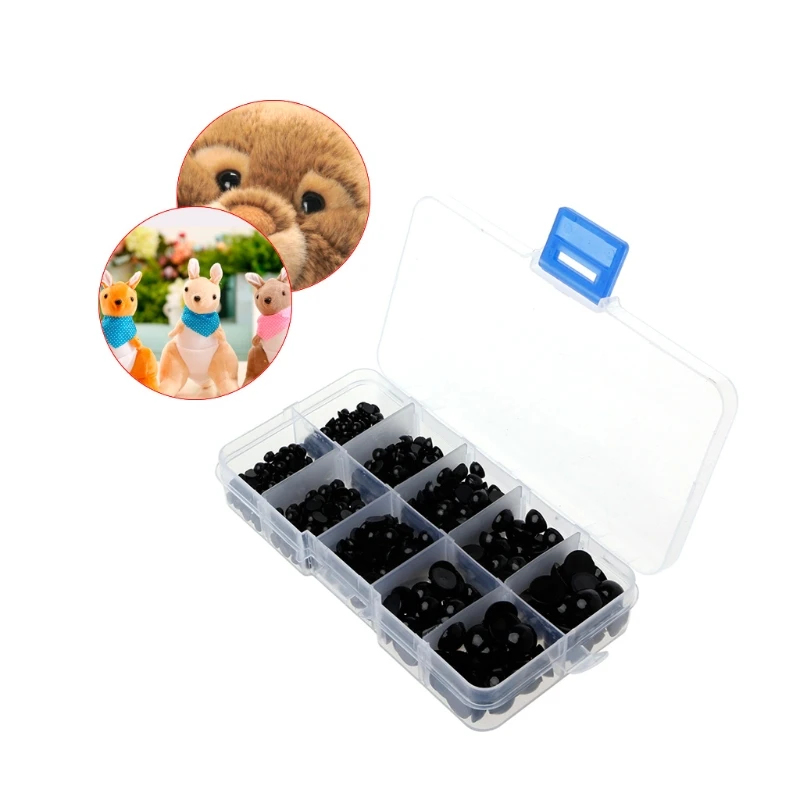760Pcs/1Box 4-10mm Black Plastic Safety Eyes For Bear Doll Animal Puppet Craft-M15
760Pcs/1Box 4-10mm Black Plastic Safety Eyes For Bear Doll Animal Puppet Craft-M15
