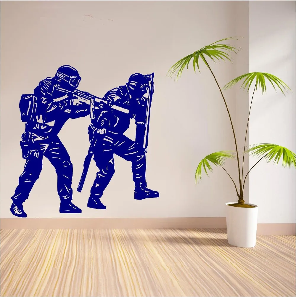 Two Snnipers Pattern Home Living Room Art PVC Decor Wall Sticker Two Unique Police Soldiers Special Vinyl Wall Decals
Two Snnipers Pattern Home Living Room Art PVC Decor Wall Sticker Two Unique Police Soldiers Special Vinyl Wall Decals