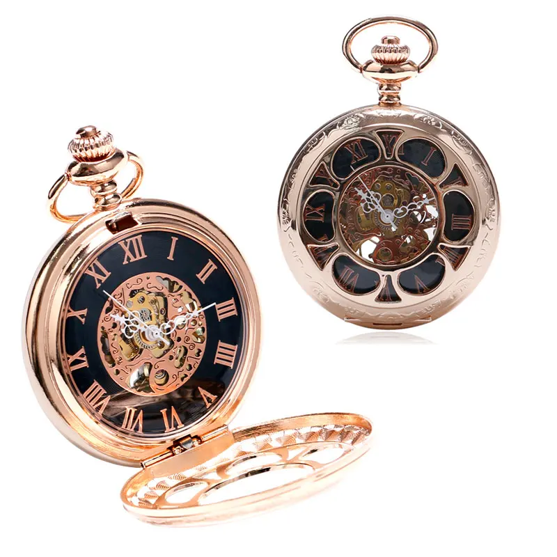 New Arrival Vintage Rose Gold Pocket Watch Hollow Flower Mechanical Hand Wind Fob Chain Pendant Reloj De Bolsillo Birthday Gift
New Arrival Vintage Rose Gold Pocket Watch Hollow Flower Mechanical Hand Wind Fob Chain Pendant Reloj De Bolsillo Birthday Gift