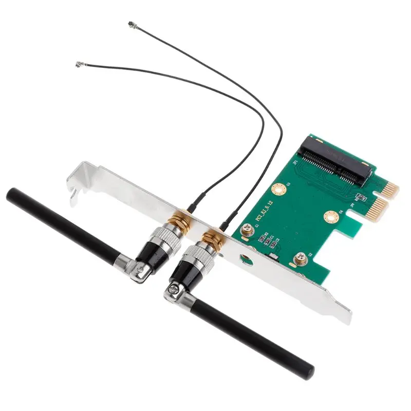 BGEKTOTH 600Mbps PCI-e Dual band Wireless WiFi Card Antennas Adapter For Desktop Laptop
BGEKTOTH 600Mbps PCI-e Dual band Wireless WiFi Card Antennas Adapter For Desktop Laptop