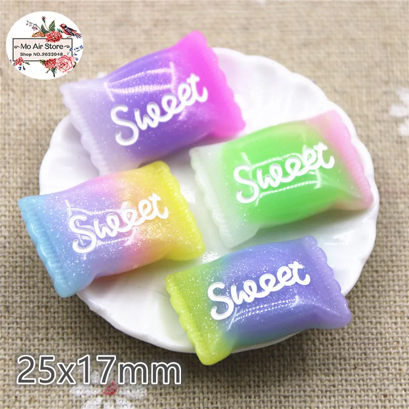 10 шт. 25x17 мм многоцветный каучуковый кабошон с плоским основанием сладкие конфеты, продукты художественные поставки украшения поделка-Шарм 
10 шт. 25x17 мм многоцветный каучуковый кабошон с плоским основанием сладкие конфеты, продукты художественные поставки украшения поделка-Шарм