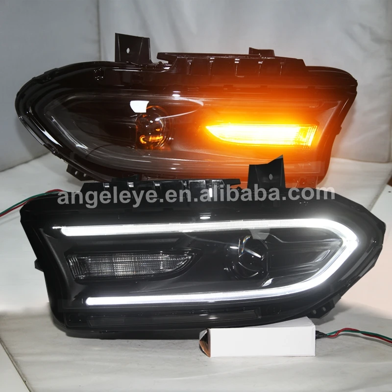 LED Headlights For Dodge charger LED strip Head Lamps Black Housing YZ 2015-2017
LED Headlights For Dodge charger LED strip Head Lamps Black Housing YZ 2015-2017