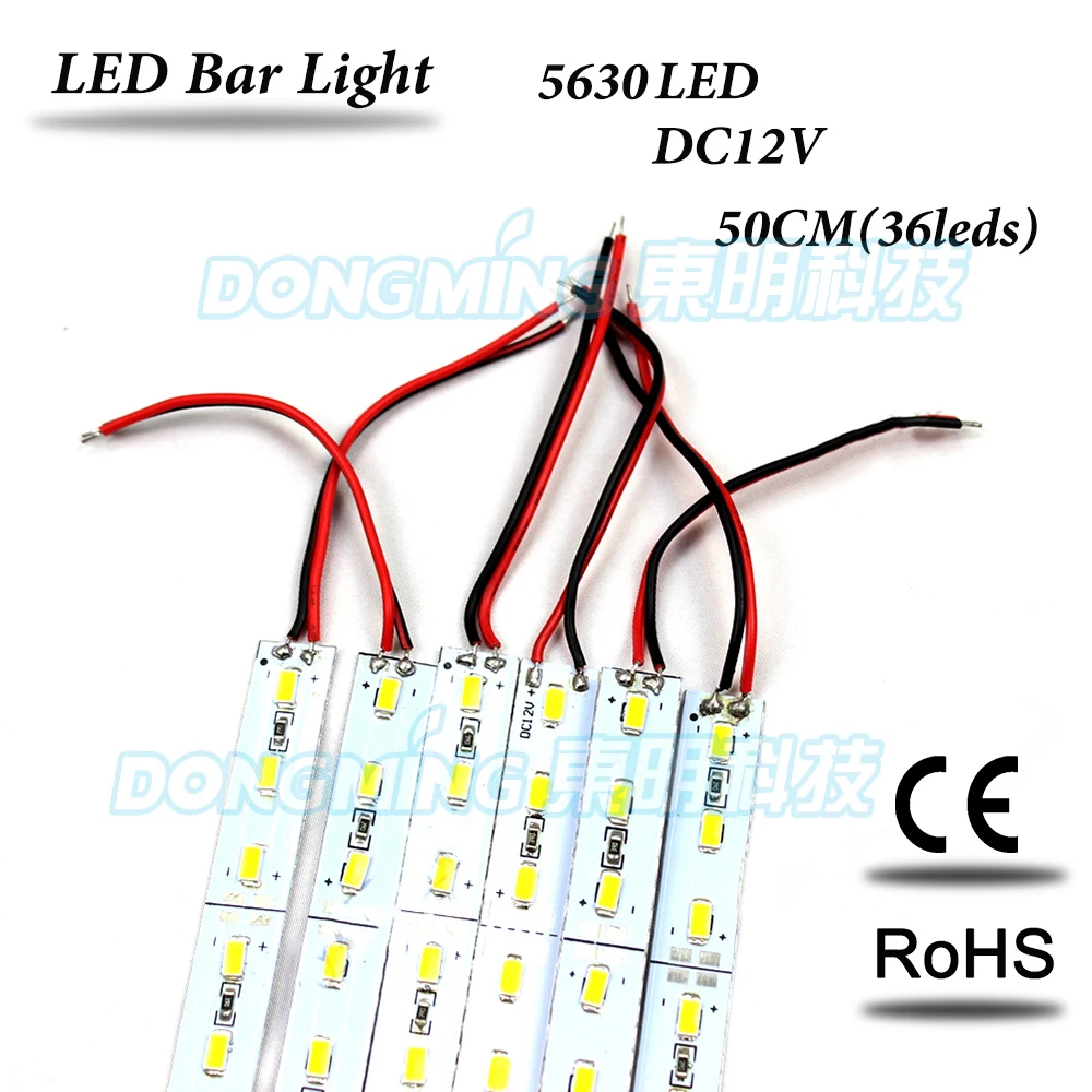 10pcs/lot led luces strip 5630 smd DC12V 50cm 36 led Aluminum profile Led bar light for Kitchen Cabinet closet jewelry showcase
10pcs/lot led luces strip 5630 smd DC12V 50cm 36 led Aluminum profile Led bar light for Kitchen Cabinet closet jewelry showcase