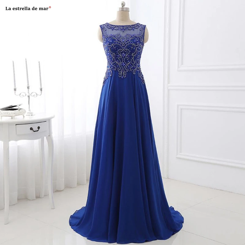 royal blue evening dresses scoop neck crystal chiffon elegant prom Gowns formal vestidos de boda invitada luxury wedding dresses
royal blue evening dresses scoop neck crystal chiffon elegant prom Gowns formal vestidos de boda invitada luxury wedding dresses
