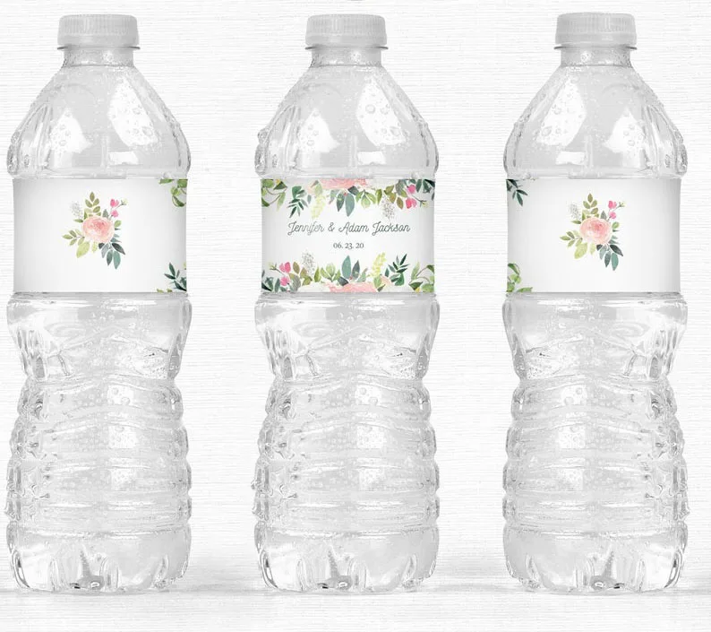 100pcs Custom Couples's Wedding Bottle Water Labels Unique Party Bottle Wrappers Decoration Supplie Custom Bride Groom Name Date
100pcs Custom Couples's Wedding Bottle Water Labels Unique Party Bottle Wrappers Decoration Supplie Custom Bride Groom Name Date