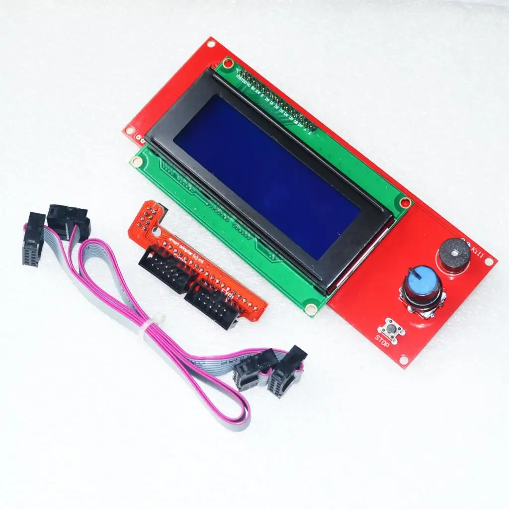 CNC 3D Принтер Комплект для Arduino Mega 2560 R3 + RAMPS 1 4 контроллер LCD 2004 6x концевой