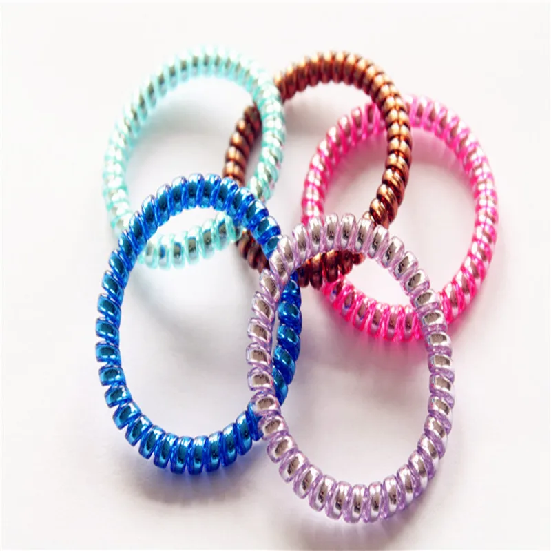 5Pcs/lot Fashion Elastic Hair bands Candy Color Telephone Wire Rubber band Hair rope Hair Accessories For Women And Girls
5Pcs/lot Fashion Elastic Hair bands Candy Color Telephone Wire Rubber band Hair rope Hair Accessories For Women And Girls