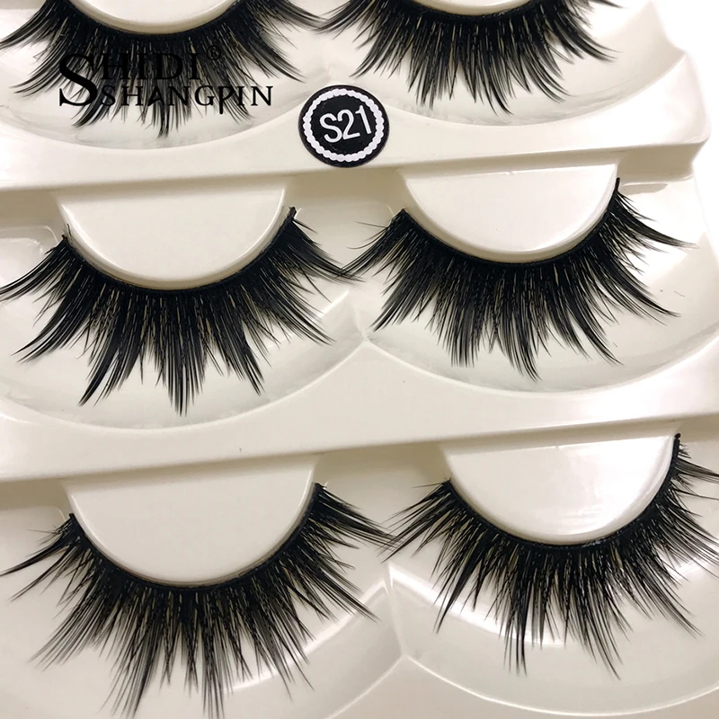 Top 5 Pairs Gear Type Long False Eyelashes Extension Fake Lashes Thick Black Stage Make Up Eye Tool for Beauty
Top 5 Pairs Gear Type Long False Eyelashes Extension Fake Lashes Thick Black Stage Make Up Eye Tool for Beauty