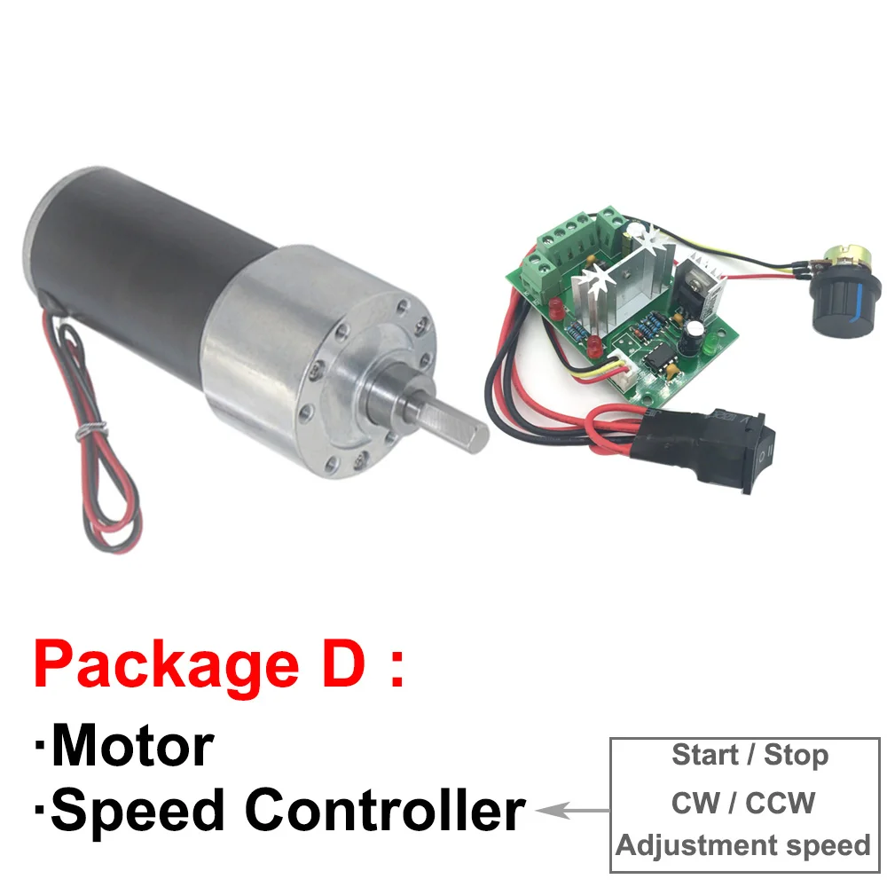 Постоянный Магнит 12V 24V DC мотор редуктор с высоким крутящим моментом