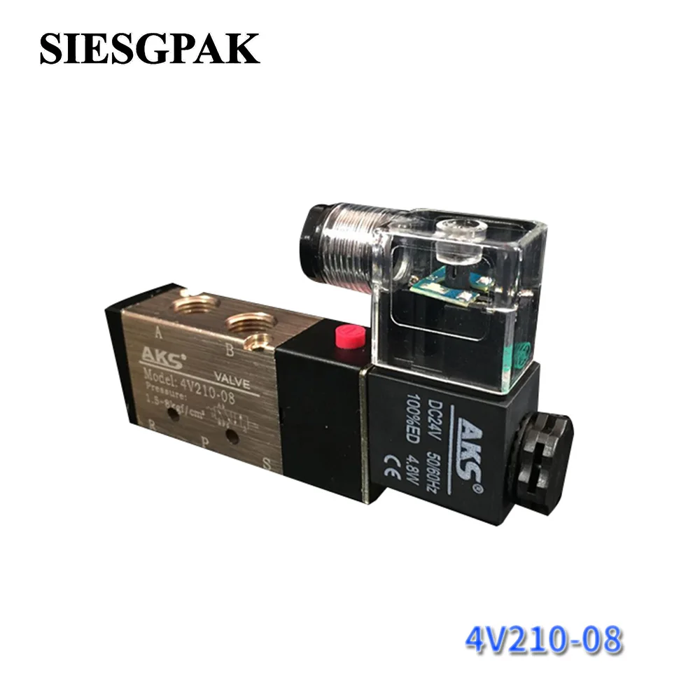 1PC 4V210-06 4V210-08 5-Way 2 Position Electric Solenoid Valve DC12V DC24V AC110V AC220V Pneumatic Control Valve
1PC 4V210-06 4V210-08 5-Way 2 Position Electric Solenoid Valve DC12V DC24V AC110V AC220V Pneumatic Control Valve