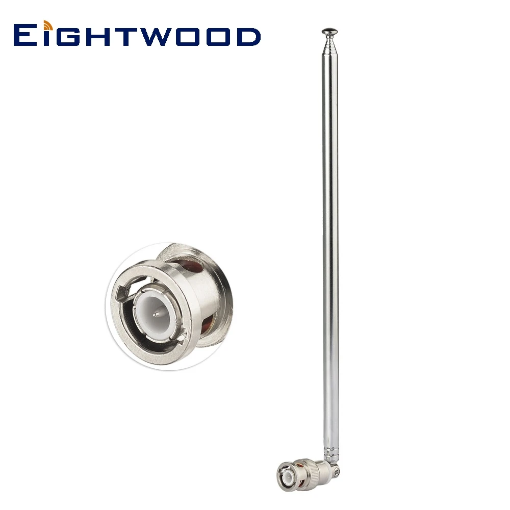 Eightwood HF VHF UHF 115cm 7 Sections Telescopic BNC Male Antenna for Ham Mobile Two Way Radio Police Scanner Frequency Counter
Eightwood HF VHF UHF 115cm 7 Sections Telescopic BNC Male Antenna for Ham Mobile Two Way Radio Police Scanner Frequency Counter