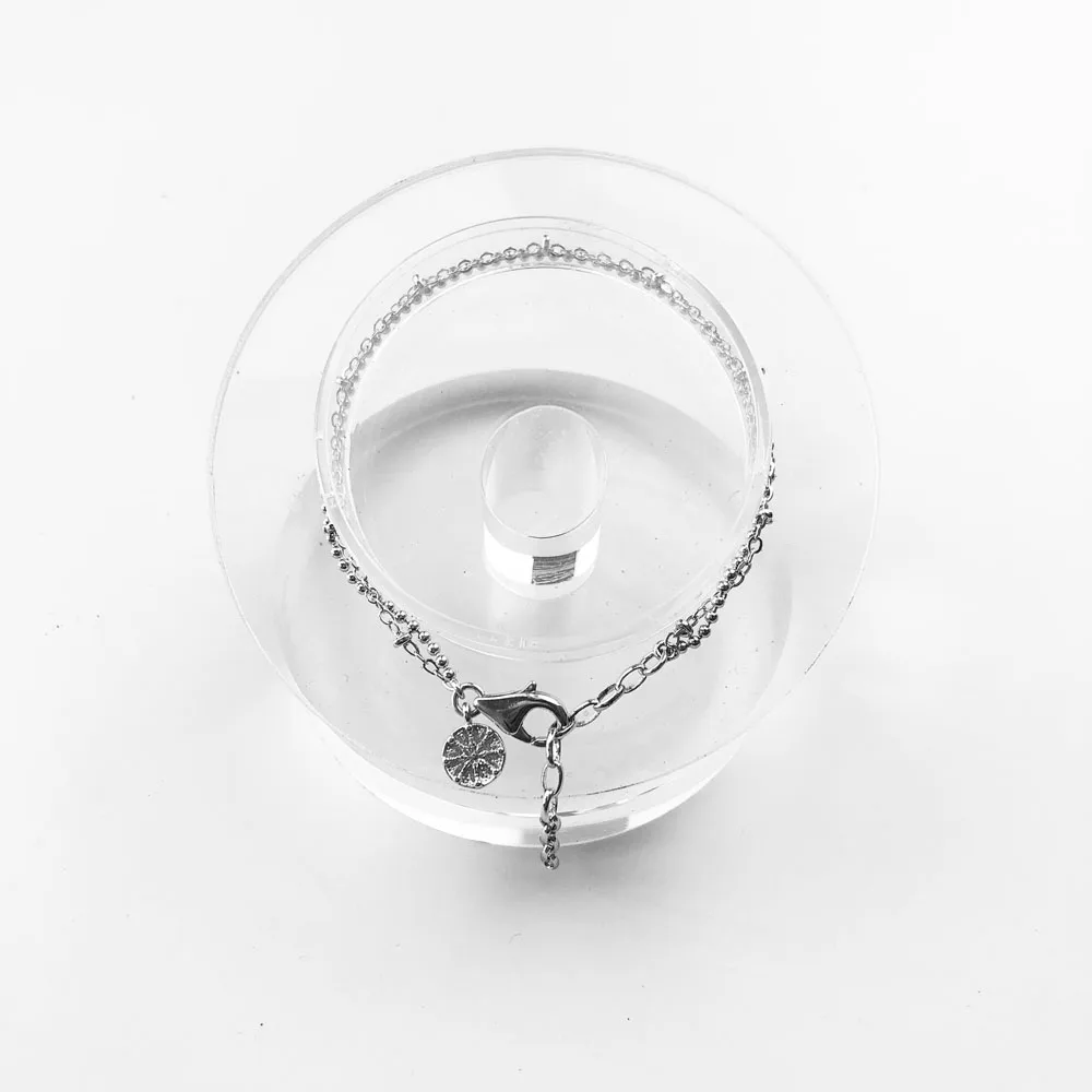 Link Chain Bracelets with Karma Wheel, 2019 New 925 Sterling Silver Fashion Jewelry Trendy Gift Fit Beads for Women Girls
Link Chain Bracelets with Karma Wheel, 2019 New 925 Sterling Silver Fashion Jewelry Trendy Gift Fit Beads for Women Girls