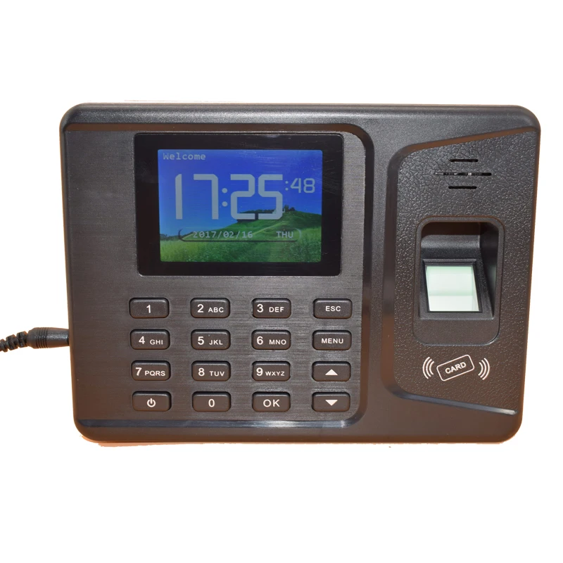 2.8 Inches TFT Display 1000 Users TCP IP USB Rfid Fingerprint Time Attendance 125Khz ID Employee Attendance
2.8 Inches TFT Display 1000 Users TCP IP USB Rfid Fingerprint Time Attendance 125Khz ID Employee Attendance