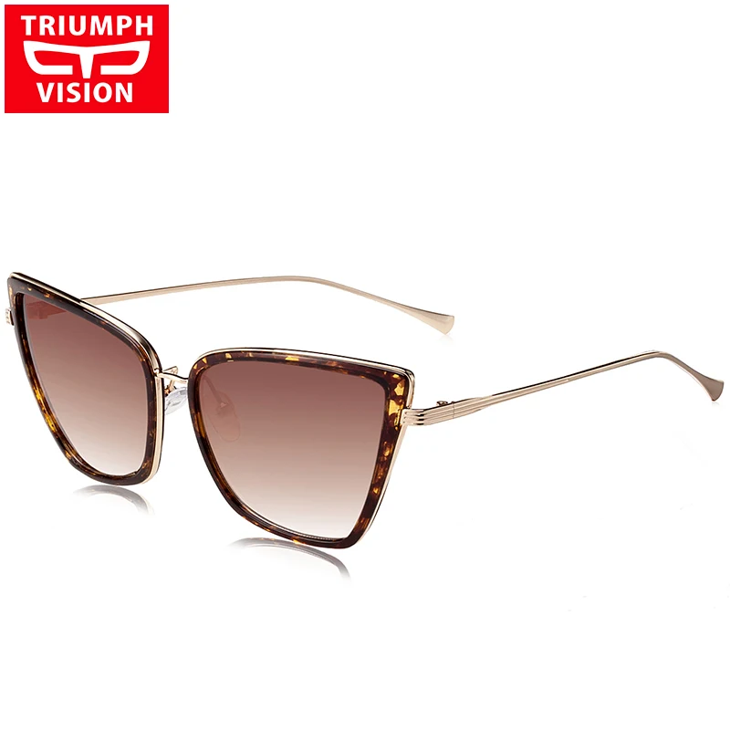 TRIUMPH VISION Ladies Luxury Cat Eye Sunglasses Female Brand Designer Shades Vintage New Sun Glasses For Women Retro Oculos
TRIUMPH VISION Ladies Luxury Cat Eye Sunglasses Female Brand Designer Shades Vintage New Sun Glasses For Women Retro Oculos