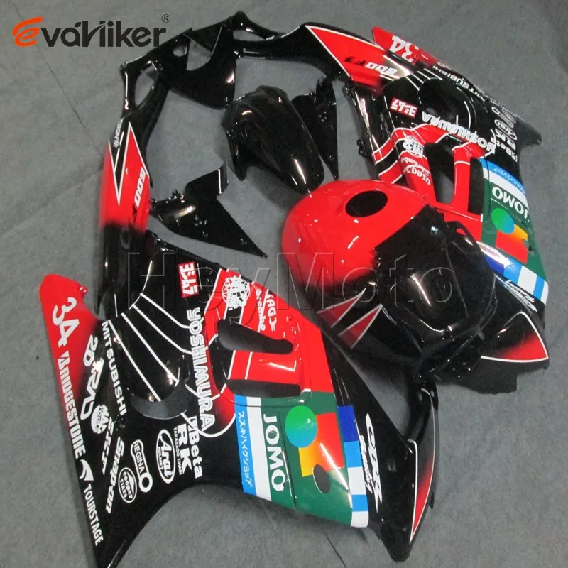 

Customised color motorcycle cowl for 97 98 CBR600F3 1997 1998 97 98 CBR600 F3 red black ABS Plastic motorcycle fairing H2