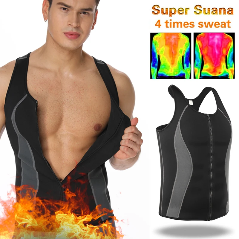 Men's Neoprene Body Shaper Workout Tank Tops Promote Sweat Slimming Shapewear Male Waist Trainer Thermo Vest Shapers Corset
Men's Neoprene Body Shaper Workout Tank Tops Promote Sweat Slimming Shapewear Male Waist Trainer Thermo Vest Shapers Corset