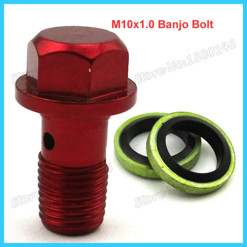 M10x1.0 Банджо Болт Винт для Pit Dirt Bike ATV Moto Картинг Мопед скутер Гидравлический