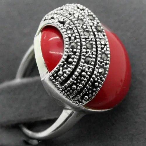 wholesale 16mm Red Carved Lacquer Marcasite 925 STERLING SILVER RING SIZE #7/8/9/10
wholesale 16mm Red Carved Lacquer Marcasite 925 STERLING SILVER RING SIZE #7/8/9/10