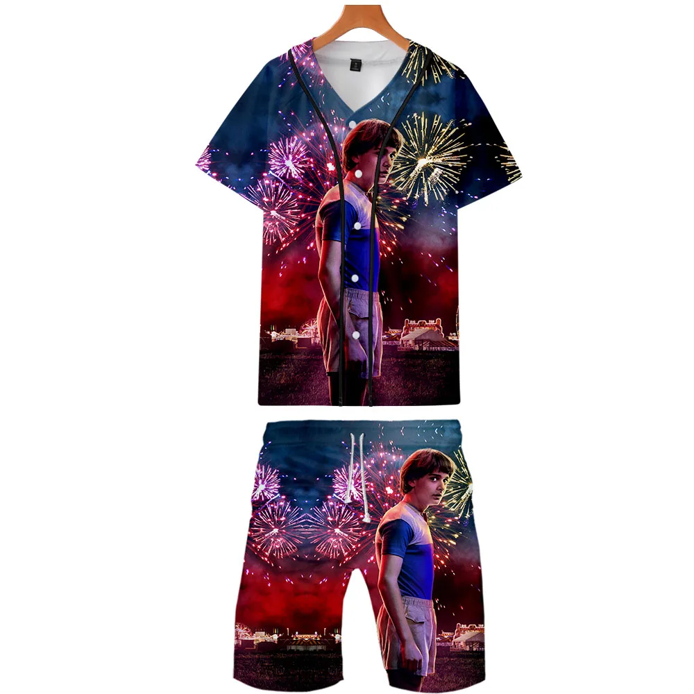 Stranger Things 3D Printed Two Piece Set Fashion Summer Baseball T-shirts+Beach Shorts 2019 Hot Sale Trendy Streetwear Clothes
Stranger Things 3D Printed Two Piece Set Fashion Summer Baseball T-shirts+Beach Shorts 2019 Hot Sale Trendy Streetwear Clothes