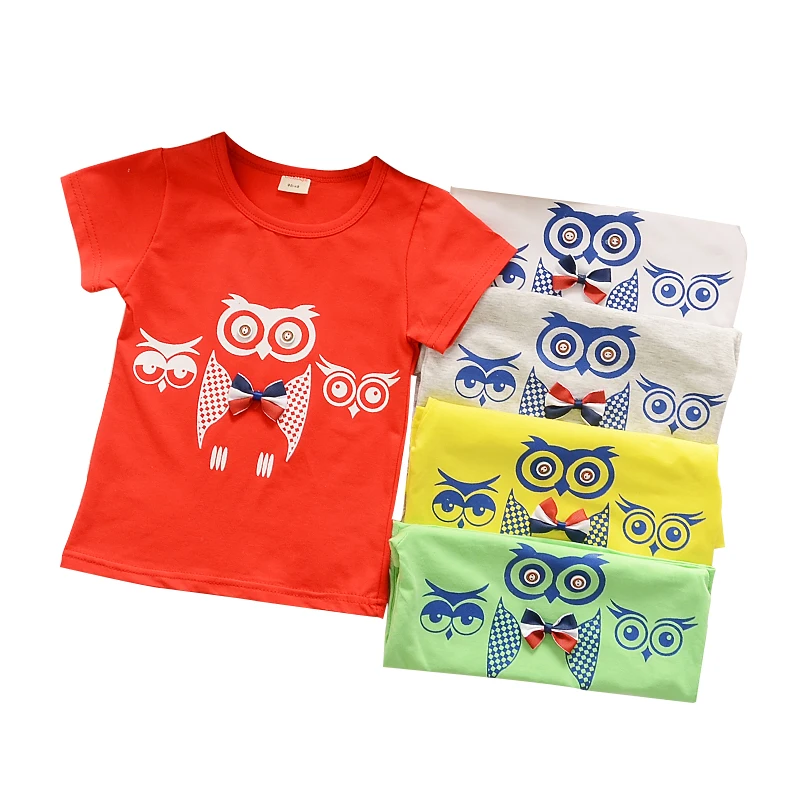 2018 New Summer Baby T- Shirts Cotton South Korea Cartoon Owl Tie Fashion 1-4 Year Children's Short-Sleeved T-Shirt
2018 New Summer Baby T- Shirts Cotton South Korea Cartoon Owl Tie Fashion 1-4 Year Children's Short-Sleeved T-Shirt