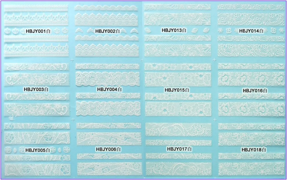 12 PCS / LOT SELF-ADHESIVE 3D NAIL TATTOOS STICKER WHITE BLACK GOLD SILVER COLOR LACE EMBROIDERY FLOWER WAVE LINE HBJY001-018
12 PCS / LOT SELF-ADHESIVE 3D NAIL TATTOOS STICKER WHITE BLACK GOLD SILVER COLOR LACE EMBROIDERY FLOWER WAVE LINE HBJY001-018