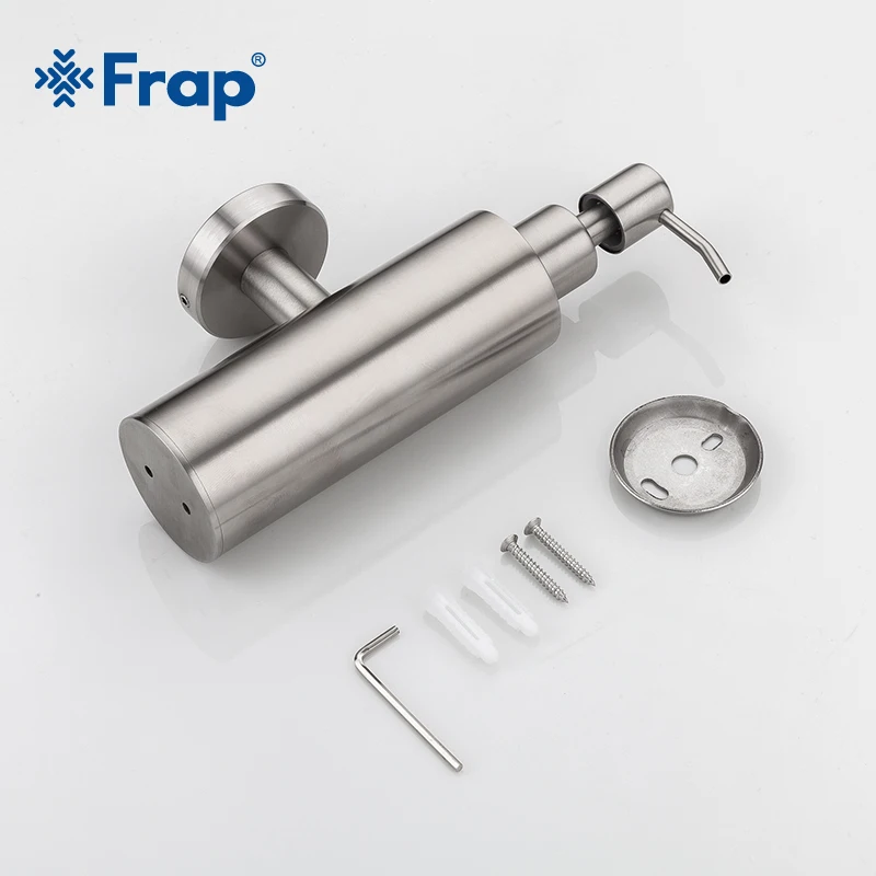 FRAP Stainless Steel Hand Liquid Soap Bottle Wall Mounted Bathroom Lotion Pump Bottle Multifunction Sink Detergent Y18001
FRAP Stainless Steel Hand Liquid Soap Bottle Wall Mounted Bathroom Lotion Pump Bottle Multifunction Sink Detergent Y18001