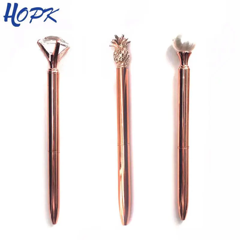 3Pcs/set Luxury Rose Gold Ballpoint Pen Pearl Pineapple Pens Diamond rotating Metal Ballpen School Office Supplies Accessories
3Pcs/set Luxury Rose Gold Ballpoint Pen Pearl Pineapple Pens Diamond rotating Metal Ballpen School Office Supplies Accessories