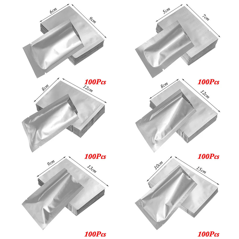 100pcs/pack Waterproof Heat Seal Aluminium Foil Bags Vacuum Sealer Pouches Food Grade Storage Bag Household Kitchen Supplies
100pcs/pack Waterproof Heat Seal Aluminium Foil Bags Vacuum Sealer Pouches Food Grade Storage Bag Household Kitchen Supplies