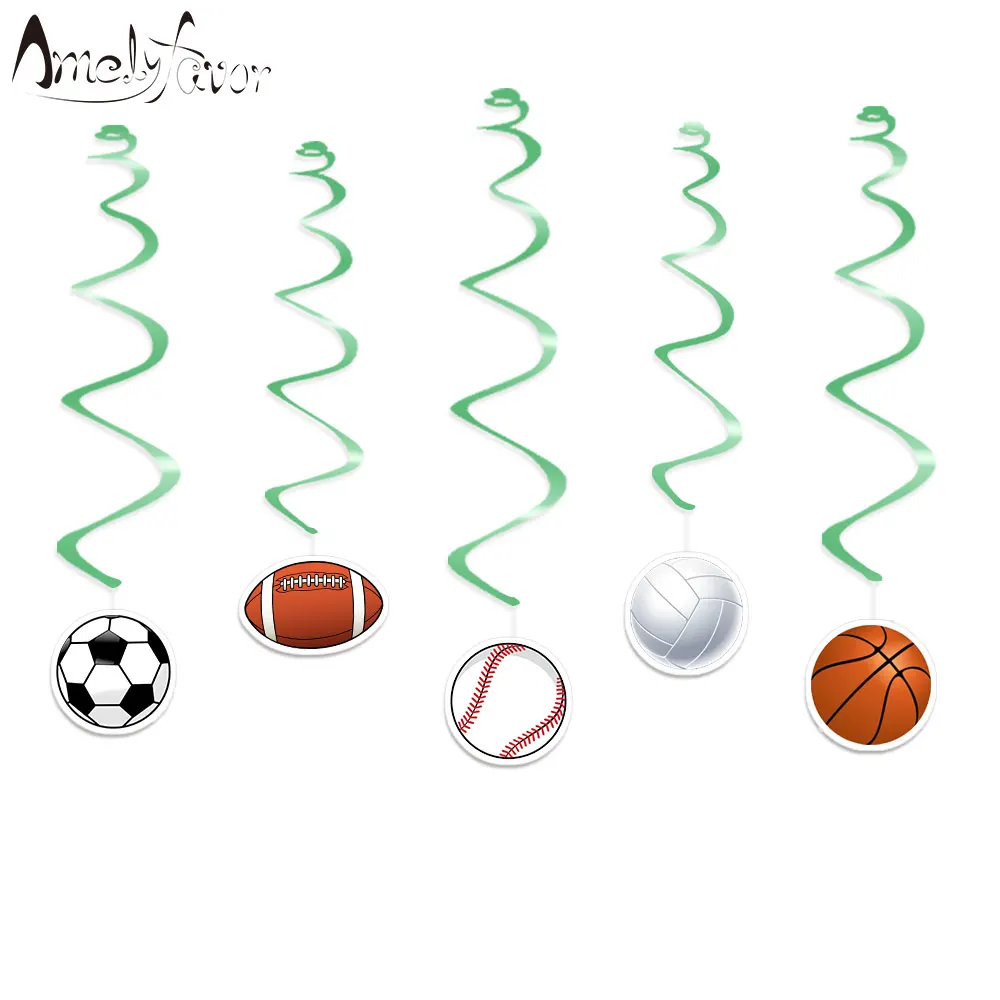 Sports Balls Ceiling Hanging Swirl Decorations Cutout Baby Shower Party Supplies DIY Decor Event Party Festive
Sports Balls Ceiling Hanging Swirl Decorations Cutout Baby Shower Party Supplies DIY Decor Event Party Festive
