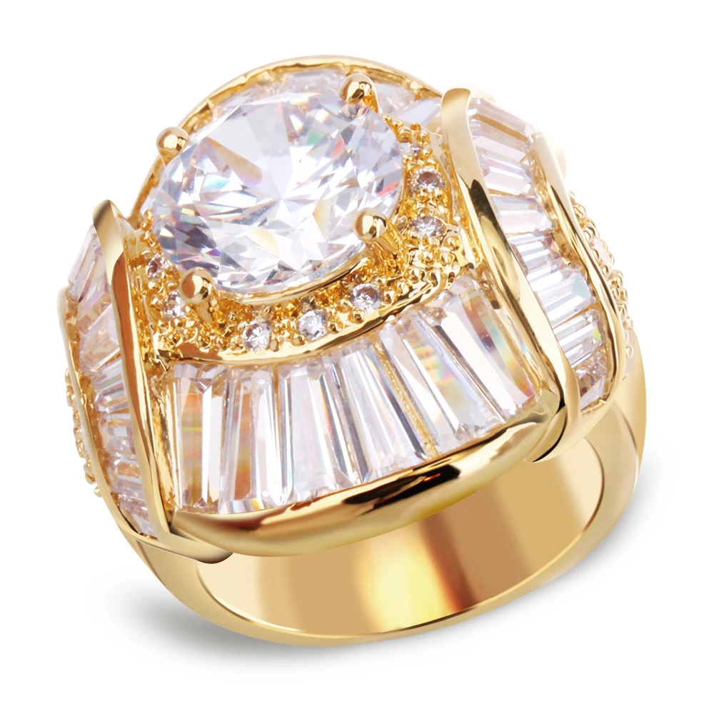 Hot Gorgeous Statement Chunky Party jewelry Gold-color and Rhodium Bright zirconia Women Luxury Wedding Rings
Hot Gorgeous Statement Chunky Party jewelry Gold-color and Rhodium Bright zirconia Women Luxury Wedding Rings