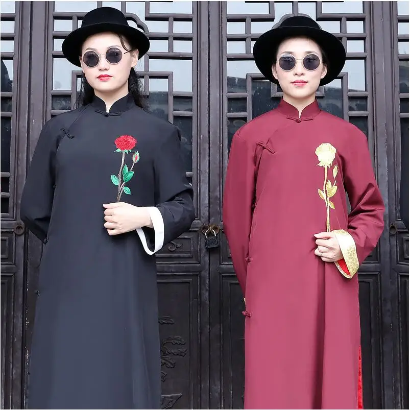 Traditional Chinese Cheongsam Men New Embroidered rose Clothing Chinese style Wedding party groomsman Qipao Dress male Vestidos
Traditional Chinese Cheongsam Men New Embroidered rose Clothing Chinese style Wedding party groomsman Qipao Dress male Vestidos