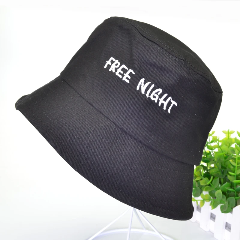 fashion free night embroidery letter Bucket Hat men Women harajuku pop fisherman hat outdoor fishing hats panama bone
fashion free night embroidery letter Bucket Hat men Women harajuku pop fisherman hat outdoor fishing hats panama bone