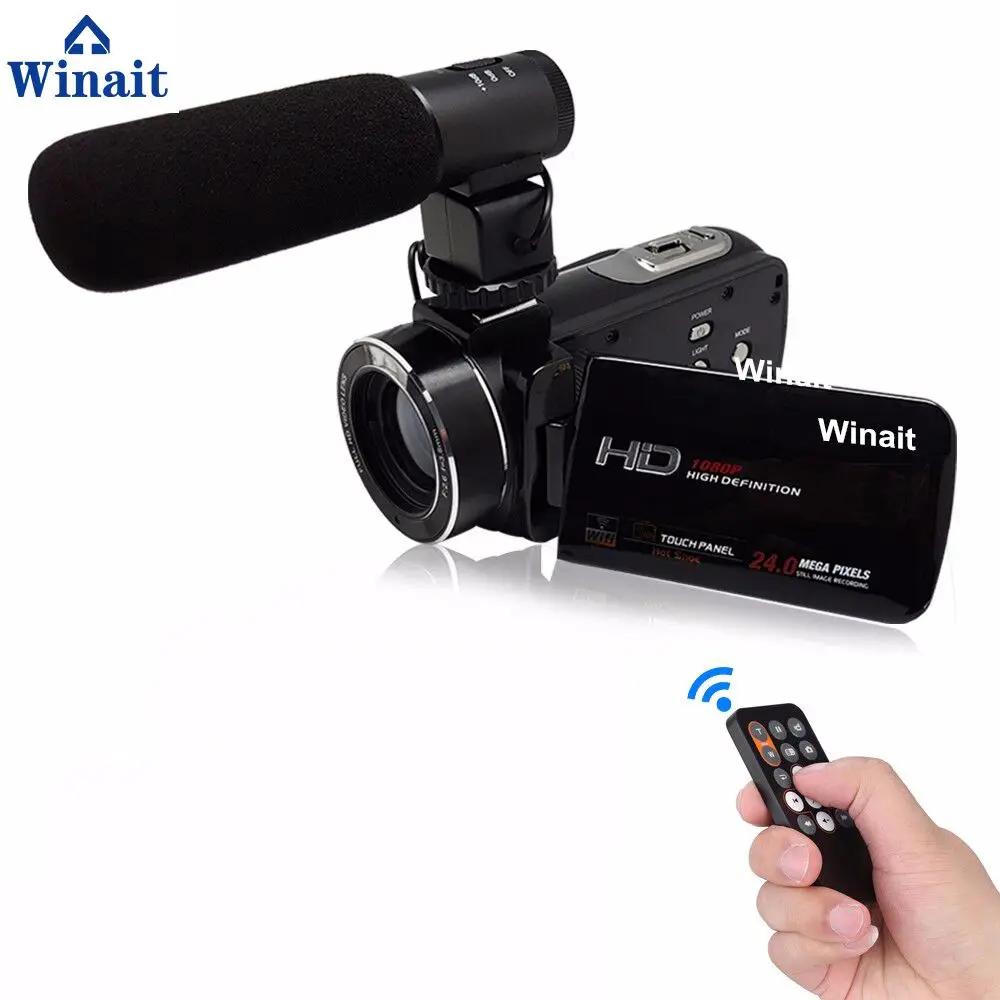 Winait профессиональная видеокамера HDV-Z20 3 0 "сенсорный дисплей Full HD WIFI камера