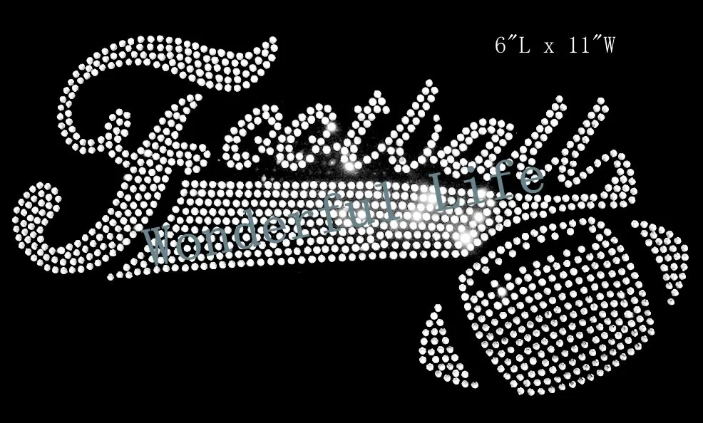 Free shipping football with a soccer hotfix rhinestone Iron On bling transfer design motif
Free shipping football with a soccer hotfix rhinestone Iron On bling transfer design motif